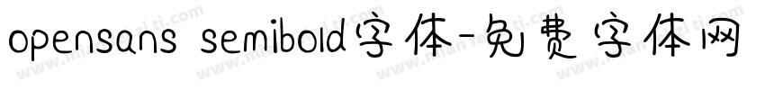 opensans semibold字体字体转换